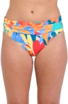 LA BLANCA LA BLANCA FANTASY RESORT SHIRRED BIKINI BOTTOMS