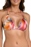 La Blanca Feathered Impression Adjustable Loop Hipster Bikini Bottoms In Multi
