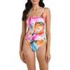 La Blanca Feathered Impressions Lingerie One-piece Swimsuit In Multi
