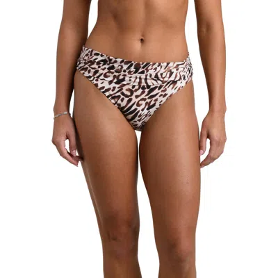 La Blanca Fierce Territory Leopard Print Hipster Bikini Bottoms In Multi