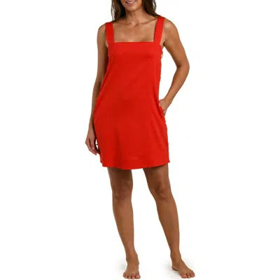 La Blanca Harbor Breeze Cover-up Dress In Red