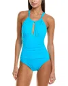 La Blanca High-neck Keyhole One-piece