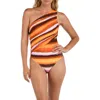 La Blanca Horizon Shirred One-shoulder One-piece Swimsuit