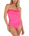 La Blanca Ig Ruffle Bandeau Tankini Top