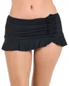 La Blanca Ruffle Swim Skirt In Black