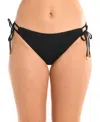 La Blanca Island Goddess Adjustable Hipster Bikini Bottoms In Black