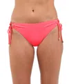 La Blanca Island Goddess Adjustable Hipster Bikini Bottoms In Coral Reef