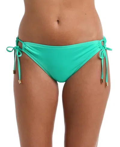 La Blanca Island Goddess Adjustable Hipster Bikini Bottoms In Seafoam