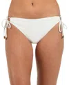 La Blanca Island Goddess Adjustable Hipster Bikini Bottoms In White