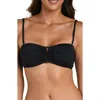 La Blanca Island Goddess Bandeau Bkini Top In Black