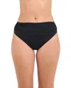 La Blanca Island Goddess Bikini Bottom In Black