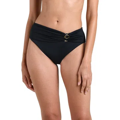 La Blanca Island Goddess Bikini Bottoms In Black