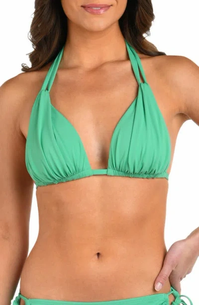 LA BLANCA LA BLANCA ISLAND GODDESS HALTER BIKINI TOP