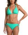 La Blanca Island Goddess Adjustable Hipster Bikini Bottoms In Seafoam