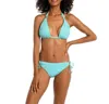La Blanca Island Goddess Halter Bra Top In Ice Blue In Blue
