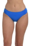 La Blanca Island Goddess Hipster Bikini Bottoms In Capri Blue