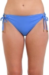 La Blanca Island Goddess Side Tie Hipster Bottom In Chambray In Chambray