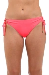 La Blanca Island Goddess Adjustable Hipster Bikini Bottoms In Coral Reef