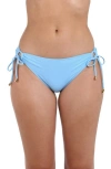 La Blanca Island Goddess Adjustable Hipster Bikini Bottoms In Crystal Blue
