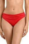 La Blanca Island Goddess Hipster Bikini Bottoms In Red