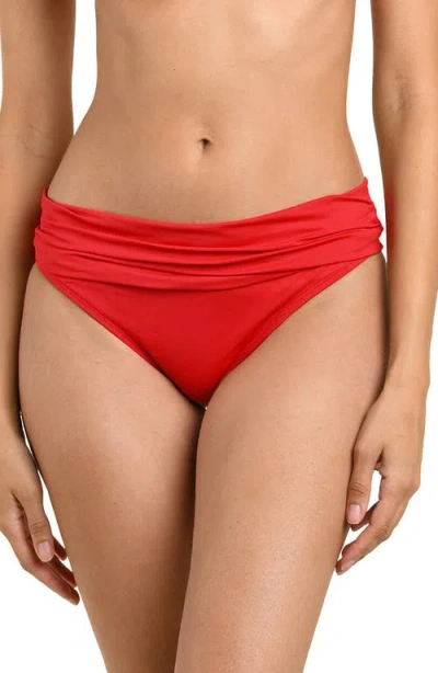 La Blanca Island Goddess Hipster Bikini Bottoms In Red