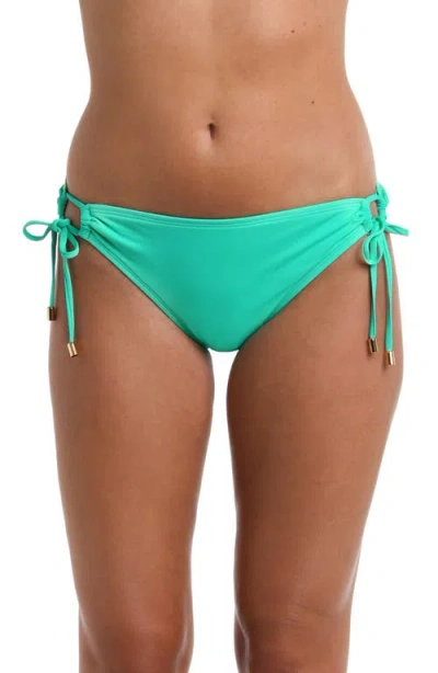 La Blanca Island Goddess Adjustable Hipster Bikini Bottoms In Seafoam