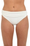 La Blanca Island Goddess Hipster Bikini Bottoms In White