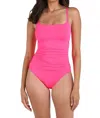 La Blanca Island Goddess Lingerie Mio One-piece Swimsuit In Pink