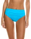 La Blanca Island Goddess Overlap Bikini Bottoms In Blue