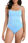 La Blanca Island Goddess One-piece Swimsuit In Crystal Blue