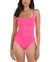 La Blanca Island Goddess Lingerie Mio One-piece Swimsuit In Bright Pink