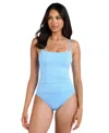 La Blanca Island Goddess One-piece Swimsuit In Crystal Blue
