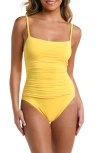 La Blanca Island Goddess One-piece Swimsuit In Pineapple