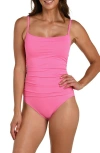 La Blanca Island Goddess One-piece Swimsuit In Pink