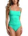 La Blanca Island Goddess One-piece Swimsuit In Seafoam
