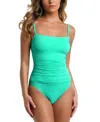 La Blanca Island Goddess One-piece Swimsuit In Seafoam