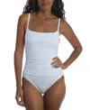 La Blanca Island Goddess One-piece Swimsuit In White