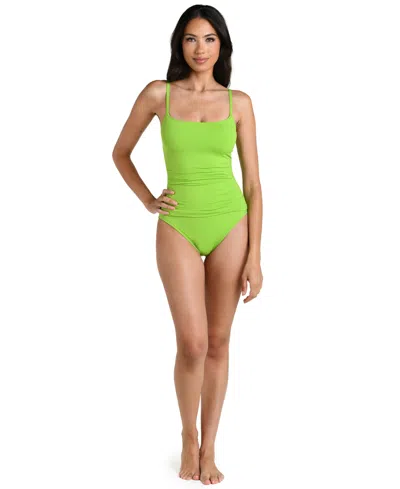 La Blanca Island Goddess One-piece Swimsuit In Green