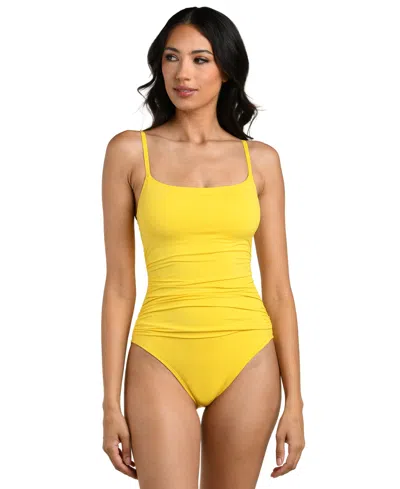 La Blanca Island Goddess One-piece Swimsuit In Yellow
