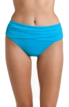 La Blanca Island Goddess Overlap Bikini Bottoms In Lagoon