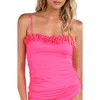 La Blanca Island Goddess Ruffle Tankini Top