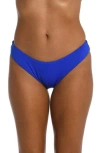 La Blanca Island Goddess Scoop Bikini Bottoms In Sapphire