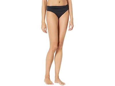 La Blanca Island Goddess Shirred Band Hipster Women's Swimwear Black: 2
