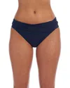 La Blanca Island Goddess Shirred Bikini Bottom In Indigo