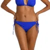 La Blanca Island Goddess Adjustable Hipster Bikini Bottoms Women's Swimsuit In Blue