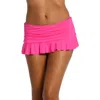 LA BLANCA ISLAND GODDESS SKIRTED SWIM BOTTOM IN POP PINK
