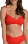 LA BLANCA LA BLANCA ISLAND GODDESS WRAP BIKINI TOP