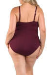 La Blanca Island One-piece Swimsuit In Burgundy