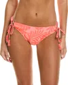 La Blanca Island Palm Adjustable Loop Hipster Bikini Bottom