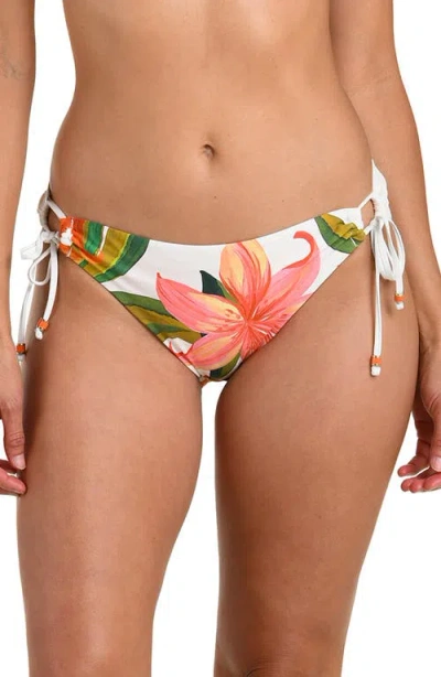 LA BLANCA LA BLANCA JUNGLE BLOSSOMS ADJUSTABLE LOOP BIKINI BOTTOMS